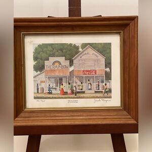 Jack Meyers signed numbered print "The Rainbow" is an artwork folk art style